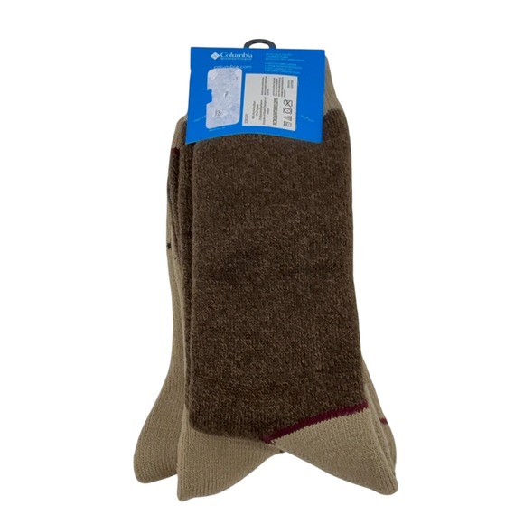 Columbia Mens 2 Pair Pack Camouflage Fleece Lined Crew Socks Shoe Size 6-12 NWT - Picture 5 of 11